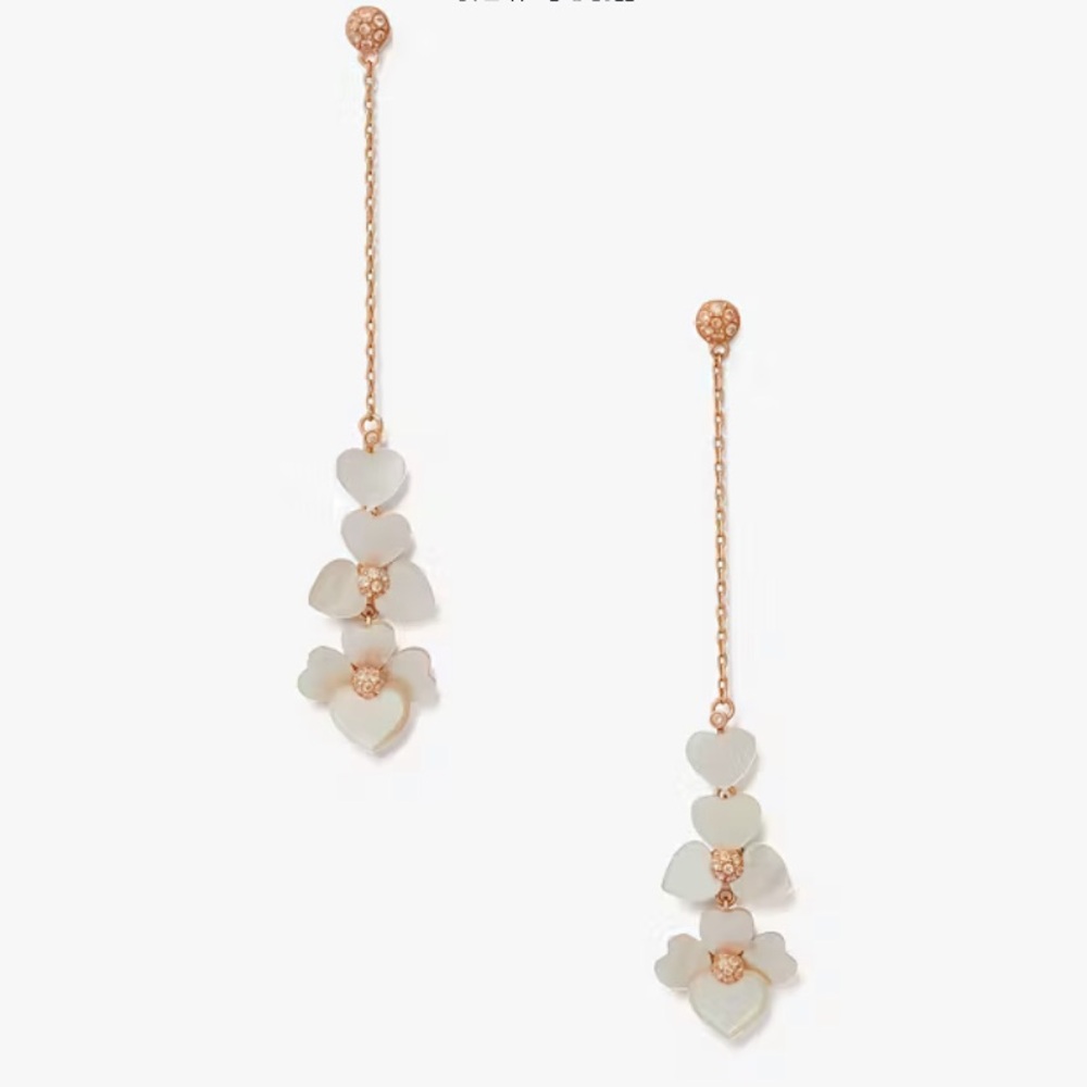 Kate Spade precious pansy Lanier earrings